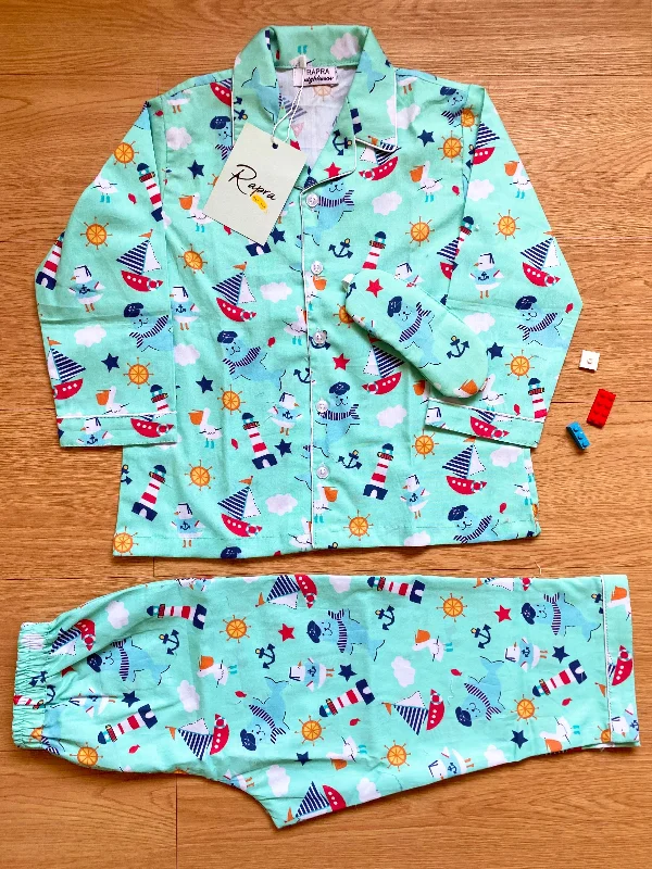 SMOOTH SAILING - TWINNING PAJAMA SET