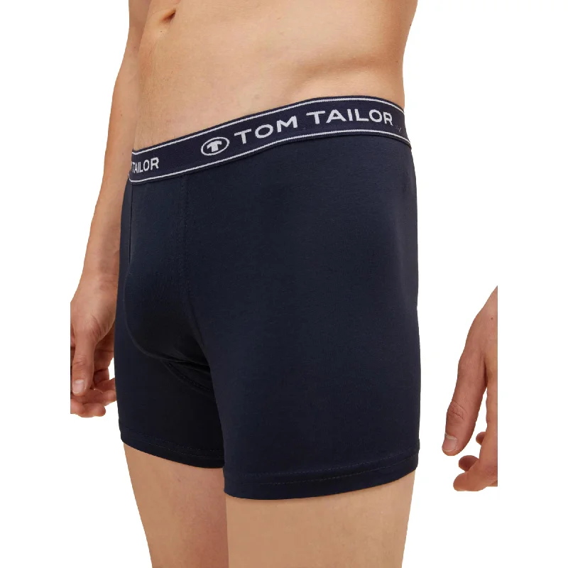 Tom Tailor Long Trunks 3 Pack - Red / Grey / Navy