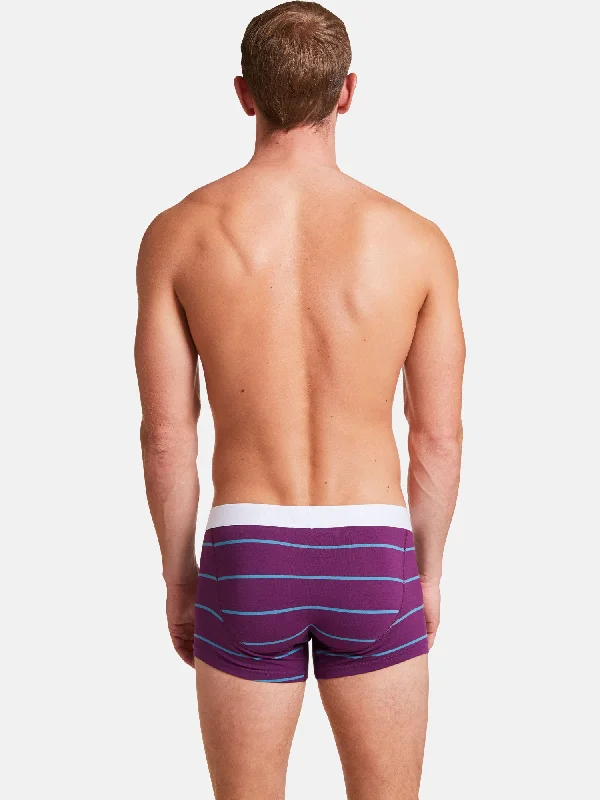 Trunk Short ""Tight Tim"" Purple/Blue Stripes