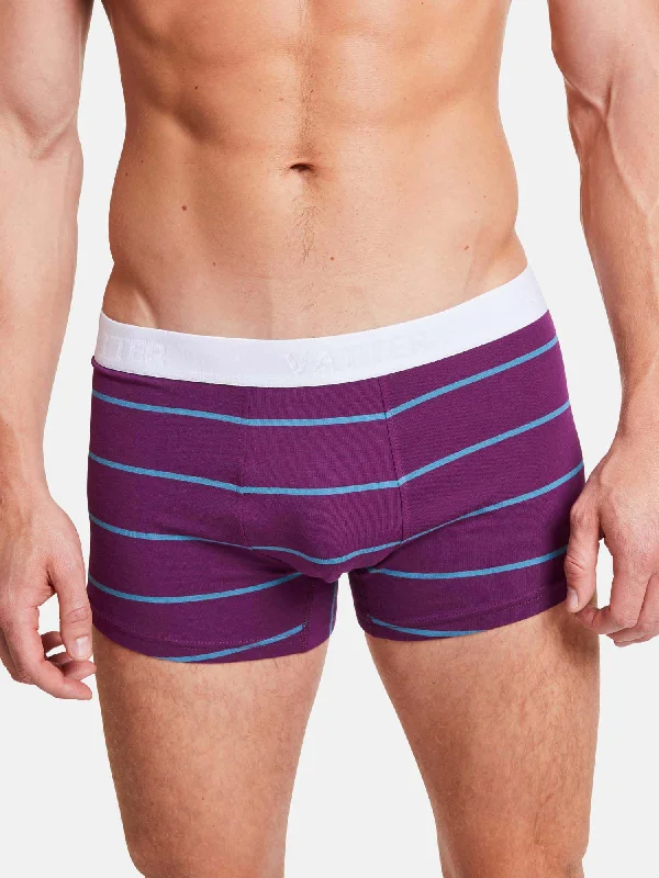 Trunk Short ""Tight Tim"" Purple/Blue Stripes