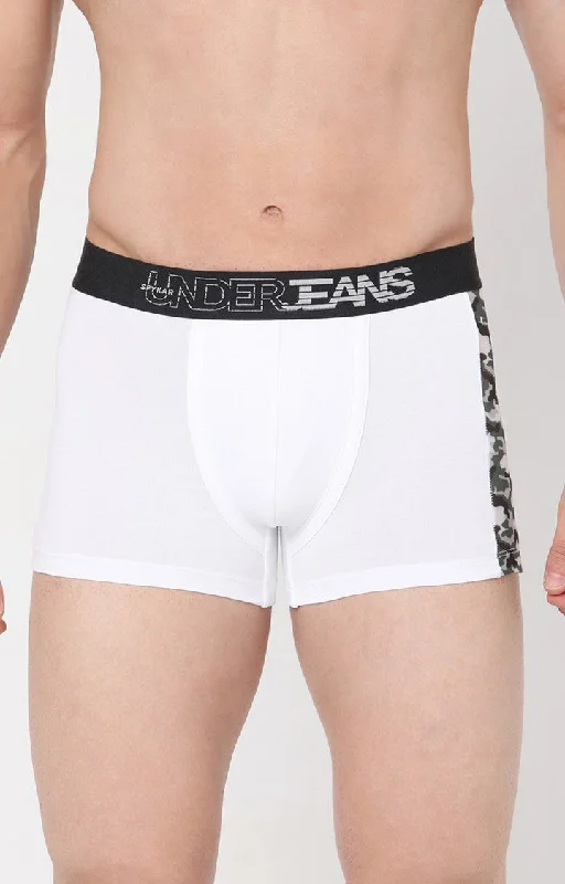 Underjeans by Spykar Men Premium White Cotton Blend Trunk