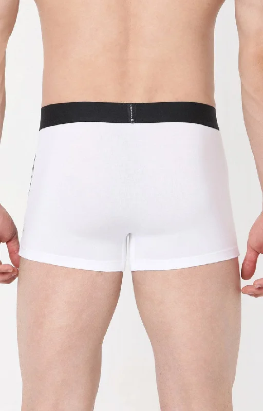 Underjeans by Spykar Men Premium White Cotton Blend Trunk