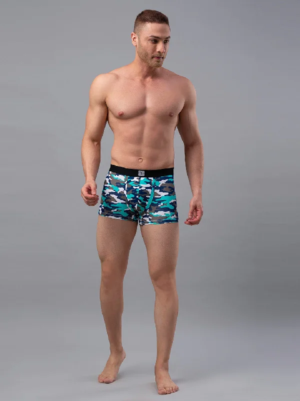 Men Premium Camo 2 Cotton Blend Trunk- UnderJeans by Spykar