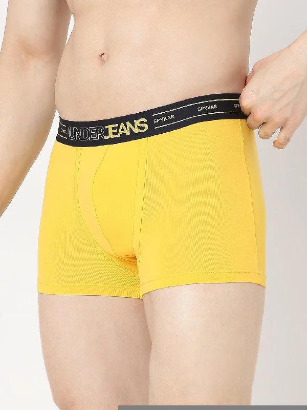 Underjeans by Spykar Men Premium Yellow Trunk