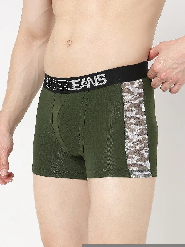 Underjeans by Spykar Men Premium Pack of 2 Grey - Olive Trunk