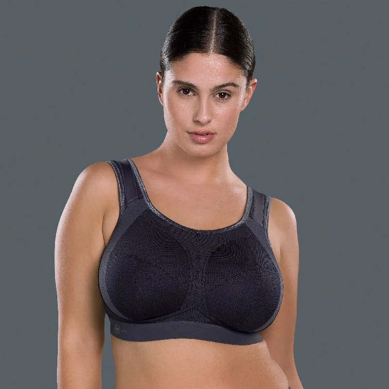 ANITA EXTREME CONTROL PLUS SPORTS BRA BLACK/ANTHRACITE