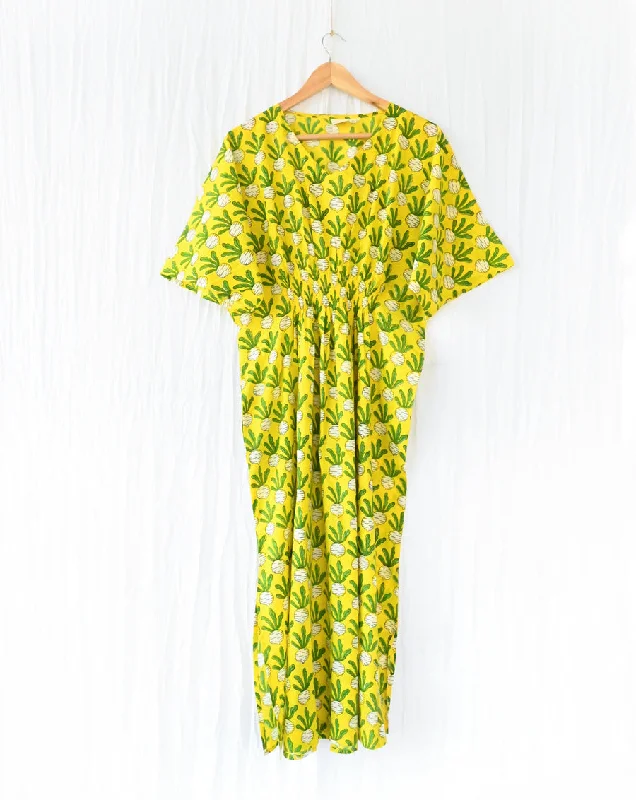 Beet-The-Root Senorita - Soft Cotton Kaftan Dress