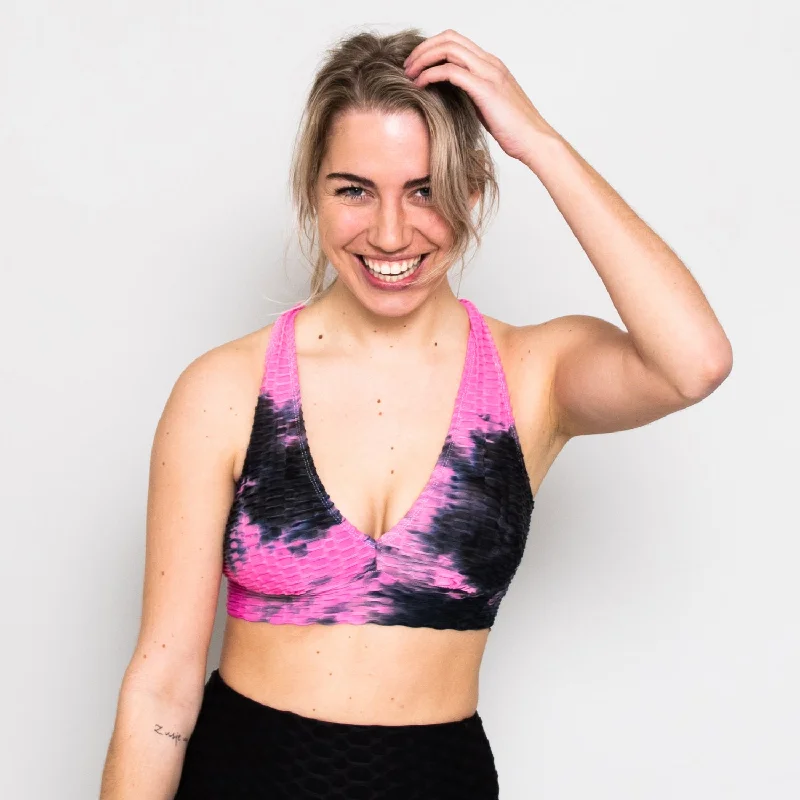 Color.Me Sports bra - Mix Black/Pink