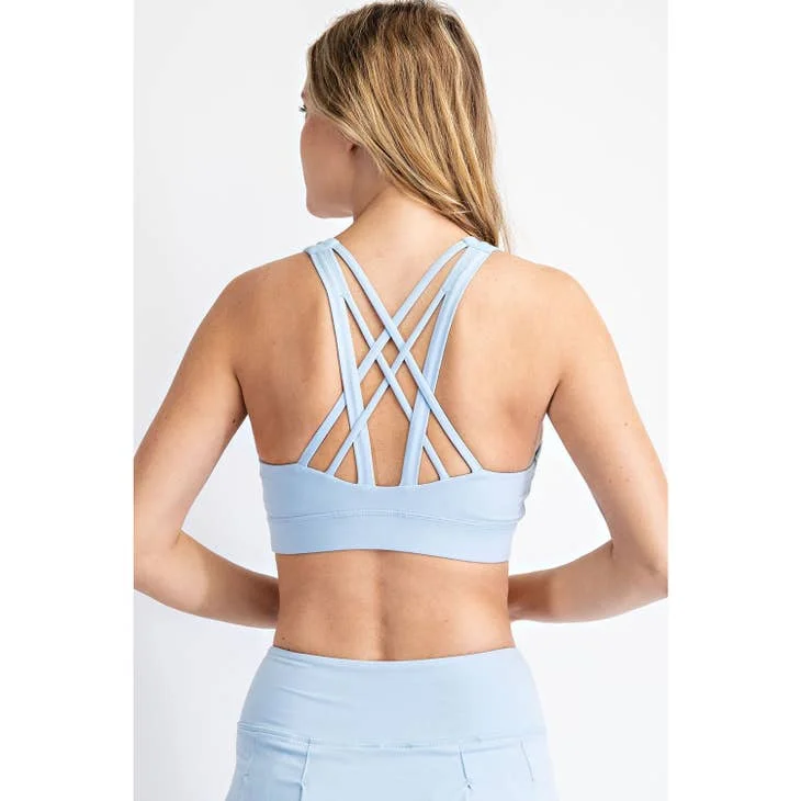 Light Blue CRISS CROSS SPORTSBRA