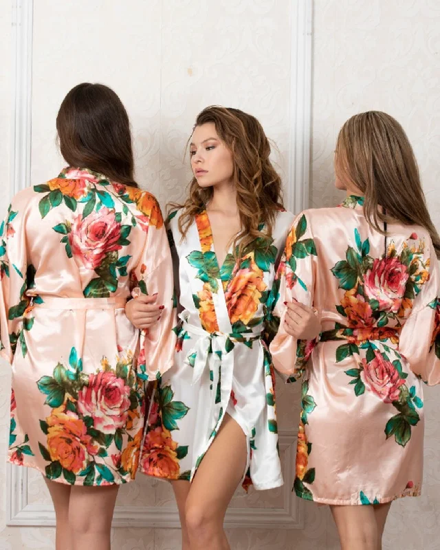 Watercolor Floral Robe