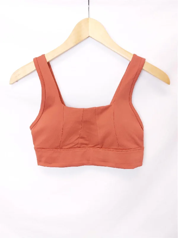 Cycle House Sports Bra Square Neck Non-Wired Padded Medium Impact Gym Yoga Top