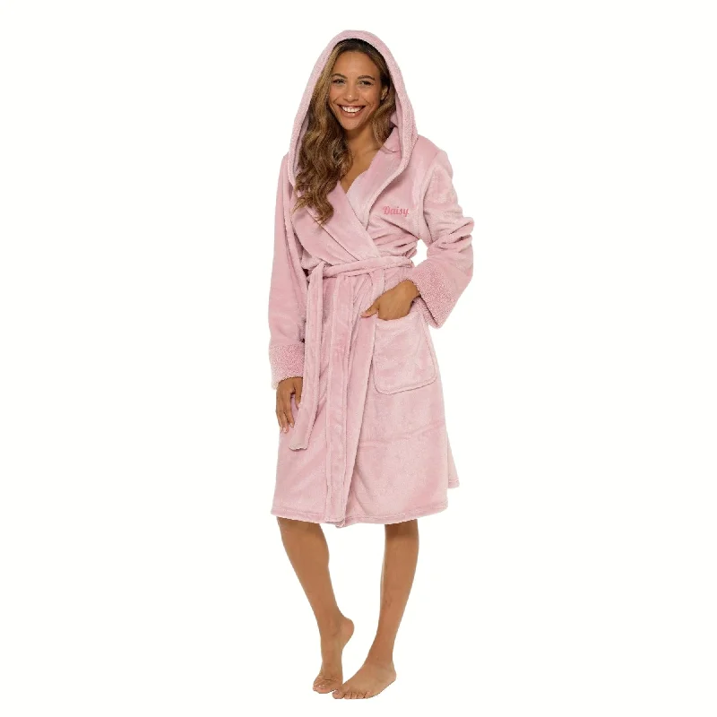 Pink Flannel Fleece Robe