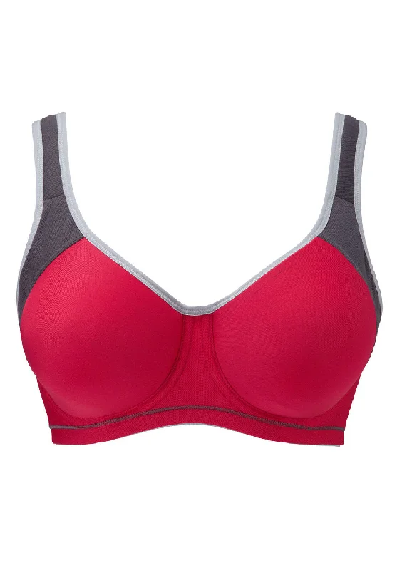 Freya Sonic Hot Crimson Moulded Sports Bra