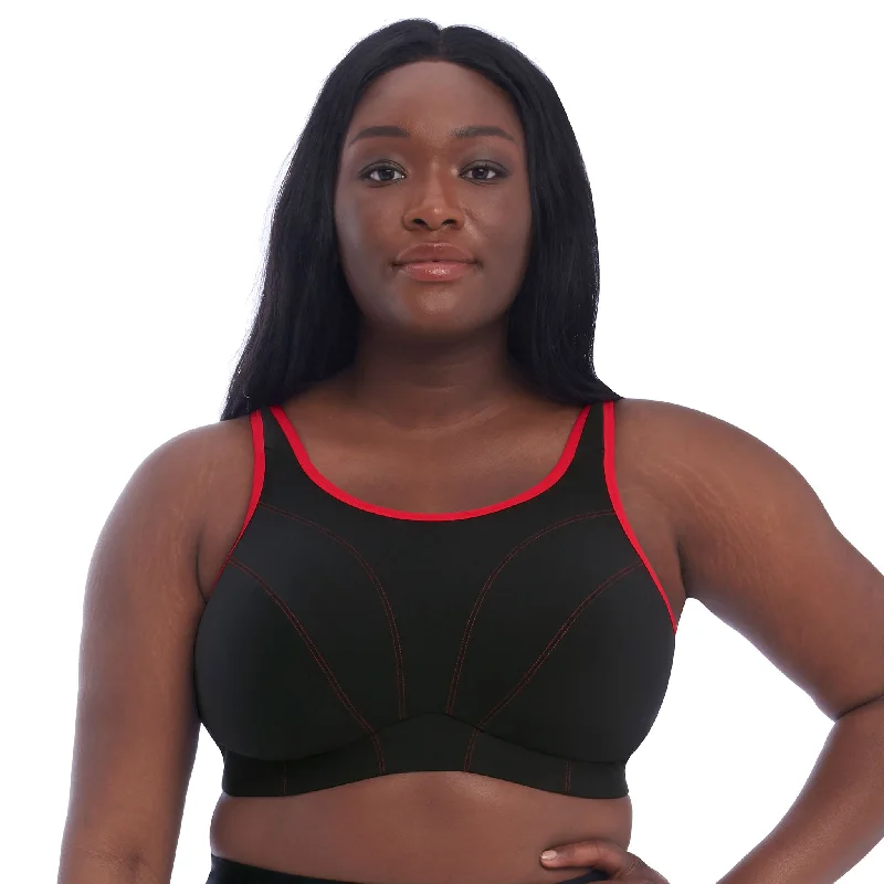 Goddess Black Sport Wireless Sports Bra