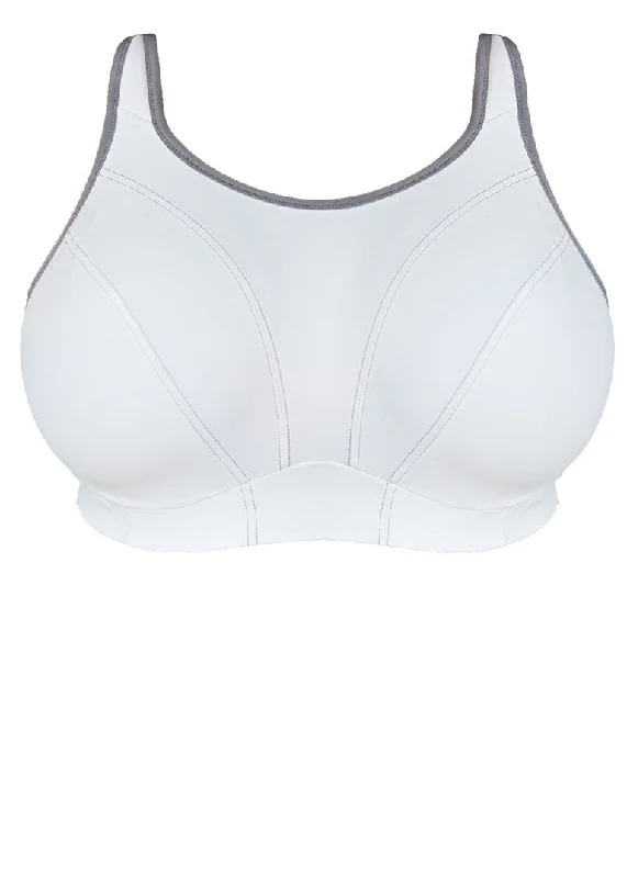 Goddess White Soft Cup Sports Bra