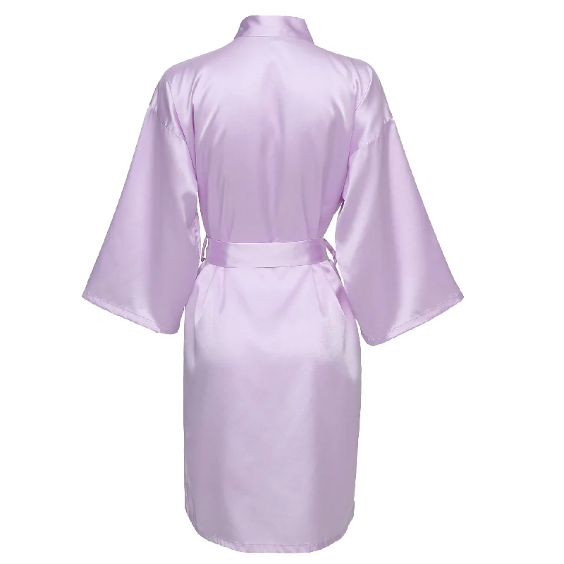 Lavender Satin Robe