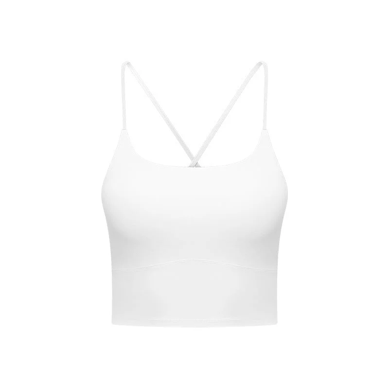 Filhot™ Lycra® Cross Back Stretchy Pull Over Sports Bra