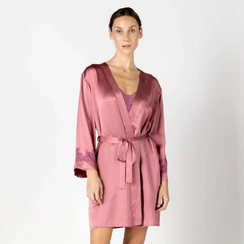 NK iMode Morgan Iconic Short Silk Robe