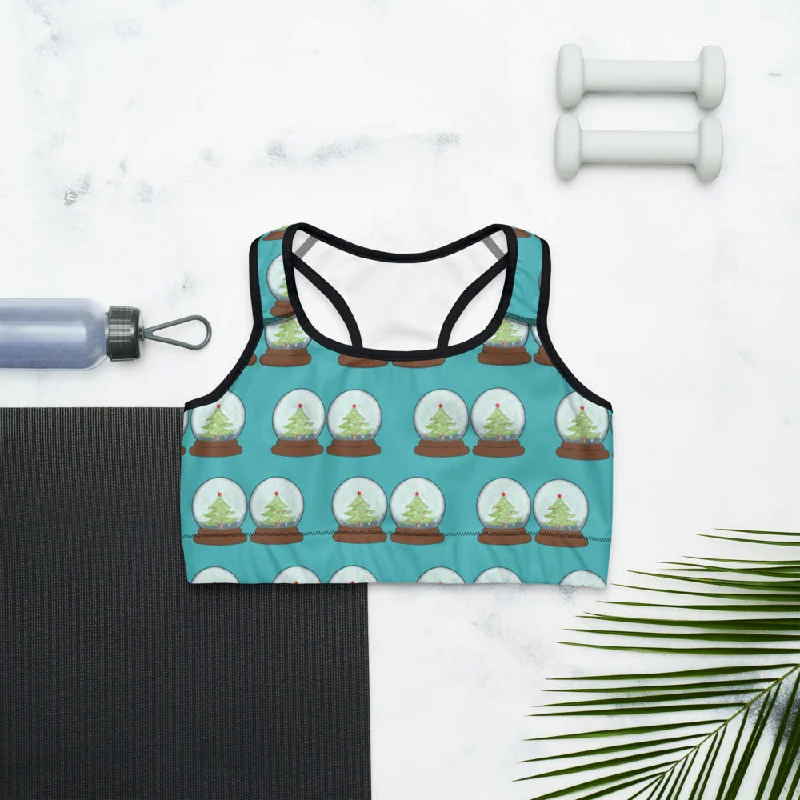 Snow Globes Sports Bra