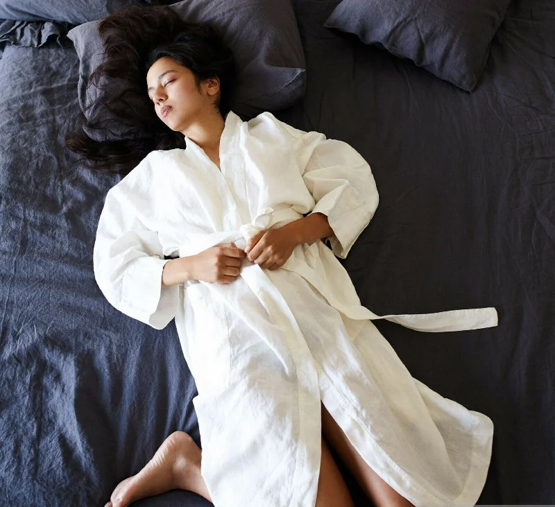 Pure cotton woman's Turkish bathrobe