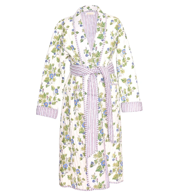 Morning Glory Quilted Dressing Gown