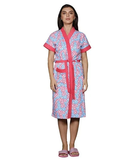 RedRose Printed Bathrobe