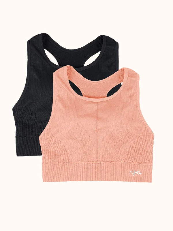 Black/Peach / S