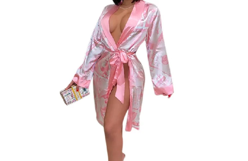 Silky Dollar Bill Robe