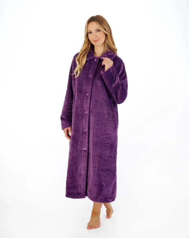 Slenderella-Button Through Dressing Gown-HC02316