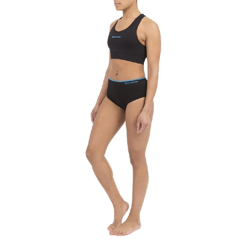 Women's Runderwear Low-Rise Hipsters 3 Pair Pack - Black