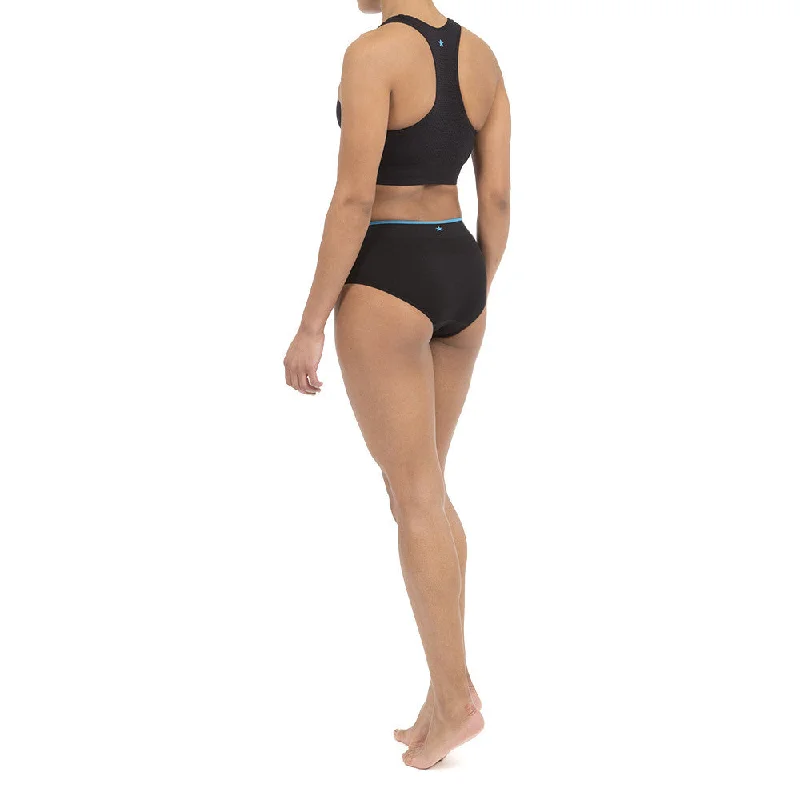 Women's Runderwear Low-Rise Hipsters 3 Pair Pack - Black